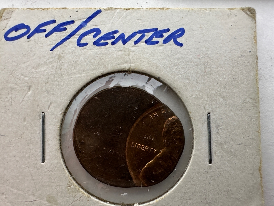 Just Added - (3) Vintage Off-Center Error Pennies [Photo 2]