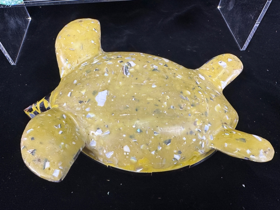 Just Added - Handmade Inlaid Shell Turtles 6.5 - 8'W [Photo 7]