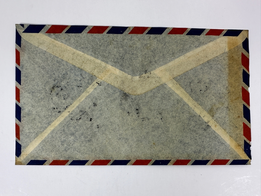 Just Added - Vintage Chinese Postmarked Stamps On Envelope From The Overseas Chinese Union Bank Ltd. Canton, China [Photo 7]