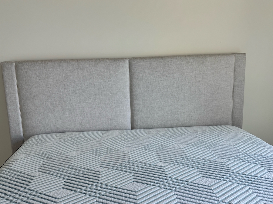 Just Added - Cal King Upholstered Bed with Beautyrest Pressure Smart Hybrid Mattress [Photo 2]