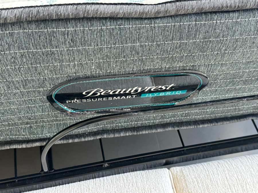 Just Added - Cal King Upholstered Bed with Beautyrest Pressure Smart Hybrid Mattress [Photo 3]