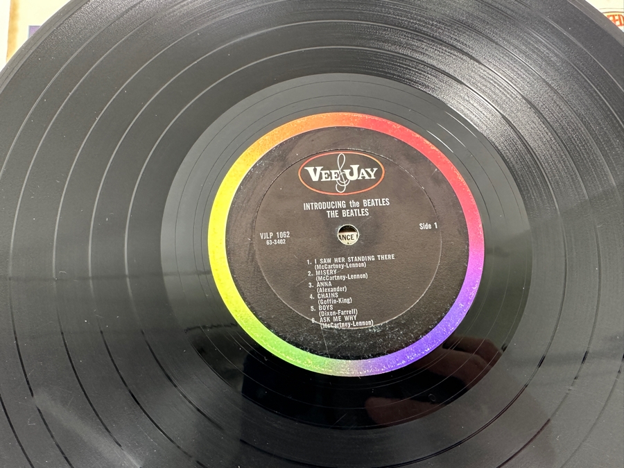 Just Added - Introducing... The Beatles Vee-Jay Vinyl Record Album LP 1062 [Photo 5]