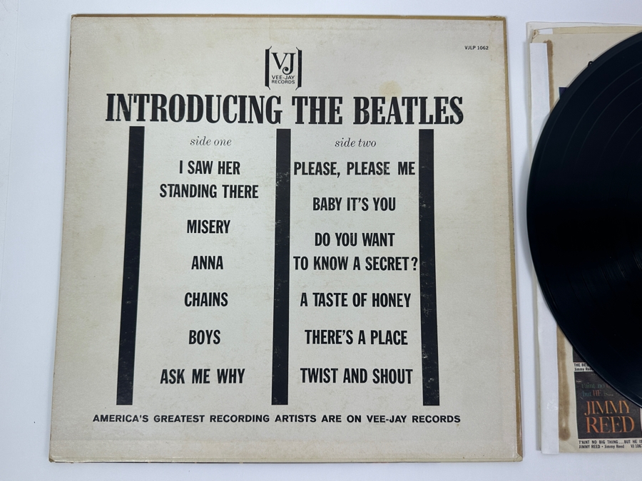 Just Added - Introducing... The Beatles Vee-Jay Vinyl Record Album LP 1062 [Photo 3]