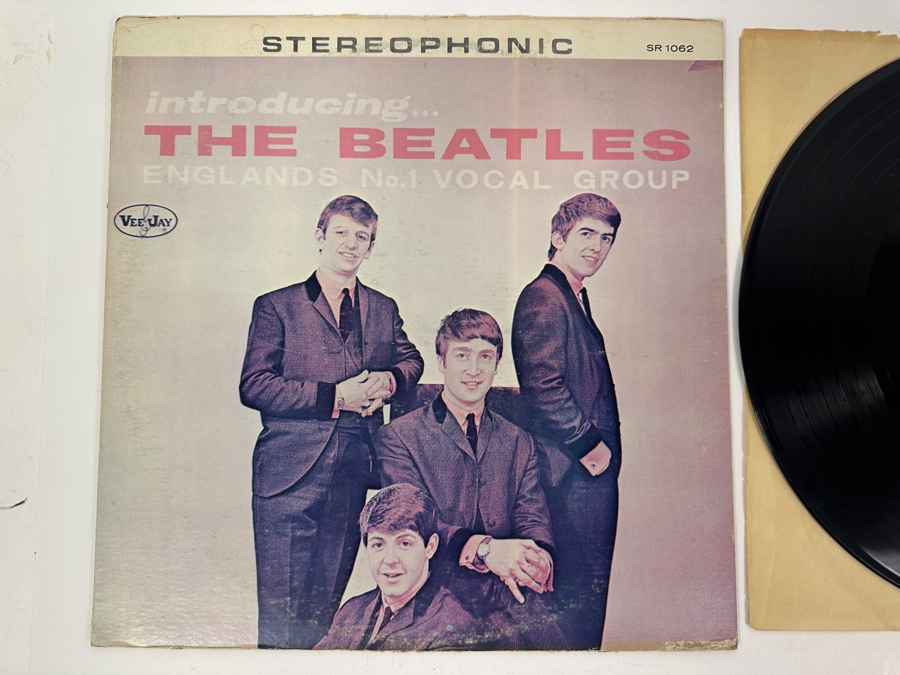 Just Added - Introducing... The Beatles Vee-Jay Vinyl Record Album SR 1062 [Photo 2]