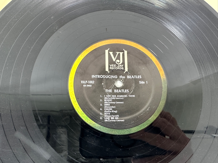Just Added - Introducing... The Beatles Vee-Jay Vinyl Record Album SR 1062 [Photo 5]