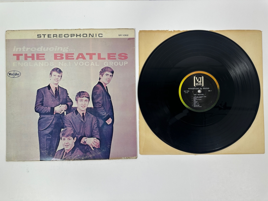 Just Added - Introducing... The Beatles Vee-Jay Vinyl Record Album SR 1062 [Photo 1]