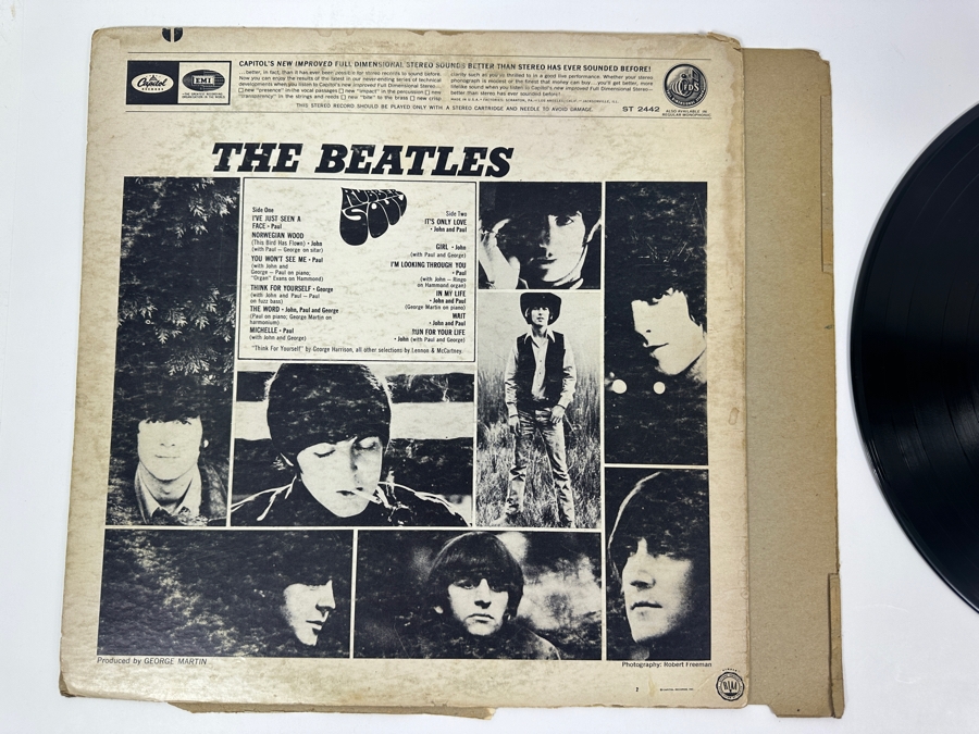 Just Added - Rubber Soul - The Beatles Vinyl Record Album ST-2442 [Photo 3]