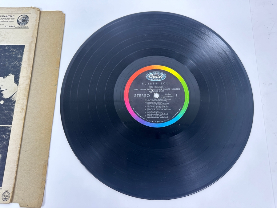 Just Added - Rubber Soul - The Beatles Vinyl Record Album ST-2442 [Photo 4]