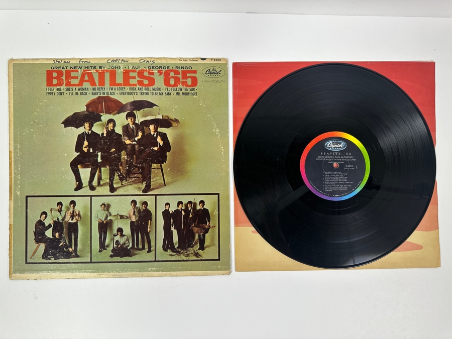 Just Added - Beatles '65 - The Beatles Vinyl Record Album T-2228 [Photo 1]