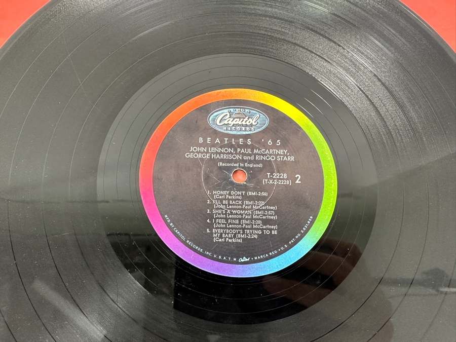 Just Added - Beatles '65 - The Beatles Vinyl Record Album T-2228 [Photo 7]