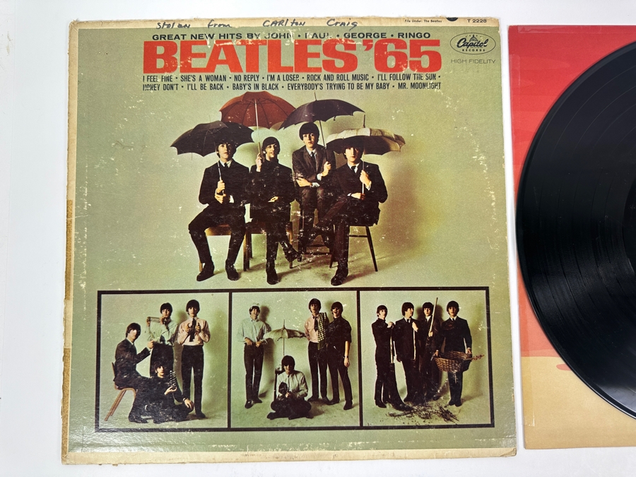 Just Added - Beatles '65 - The Beatles Vinyl Record Album T-2228 [Photo 2]