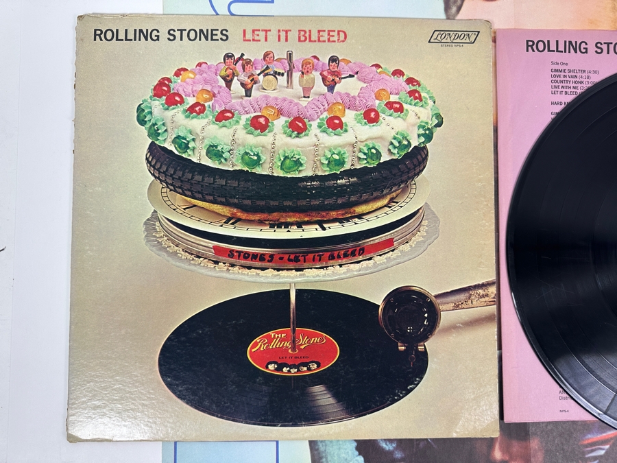 Just Added - Let It Bleed - The Rolling Stones Vinyl Record Album NPS-4 With Poster [Photo 2]