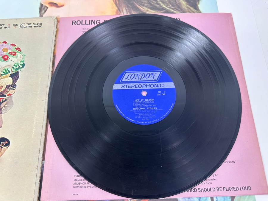 Just Added - Let It Bleed - The Rolling Stones Vinyl Record Album NPS-4 With Poster [Photo 6]