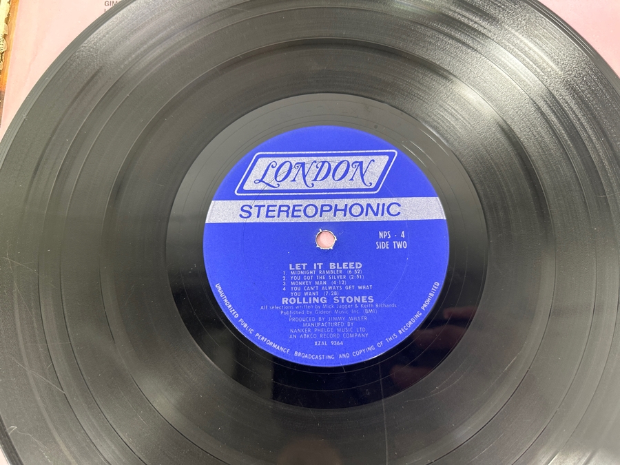 Just Added - Let It Bleed - The Rolling Stones Vinyl Record Album NPS-4 With Poster [Photo 7]