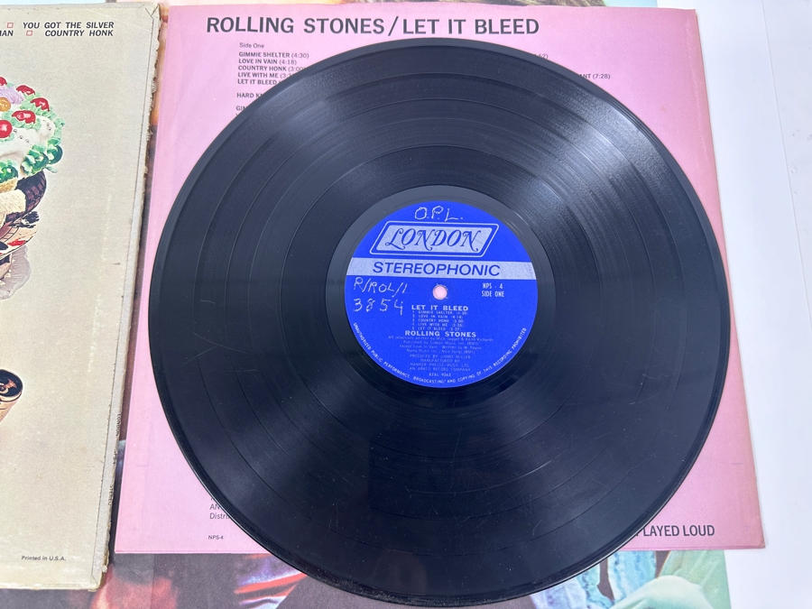Just Added - Let It Bleed - The Rolling Stones Vinyl Record Album NPS-4 With Poster [Photo 4]
