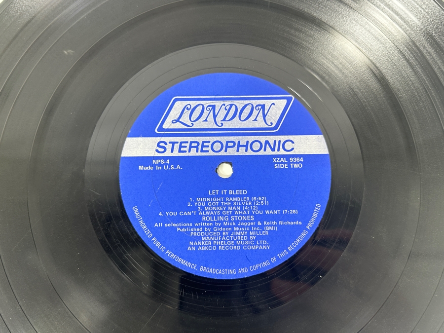 Just Added - Let It Bleed - The Rolling Stones Vinyl Record Album NPS-4 [Photo 7]