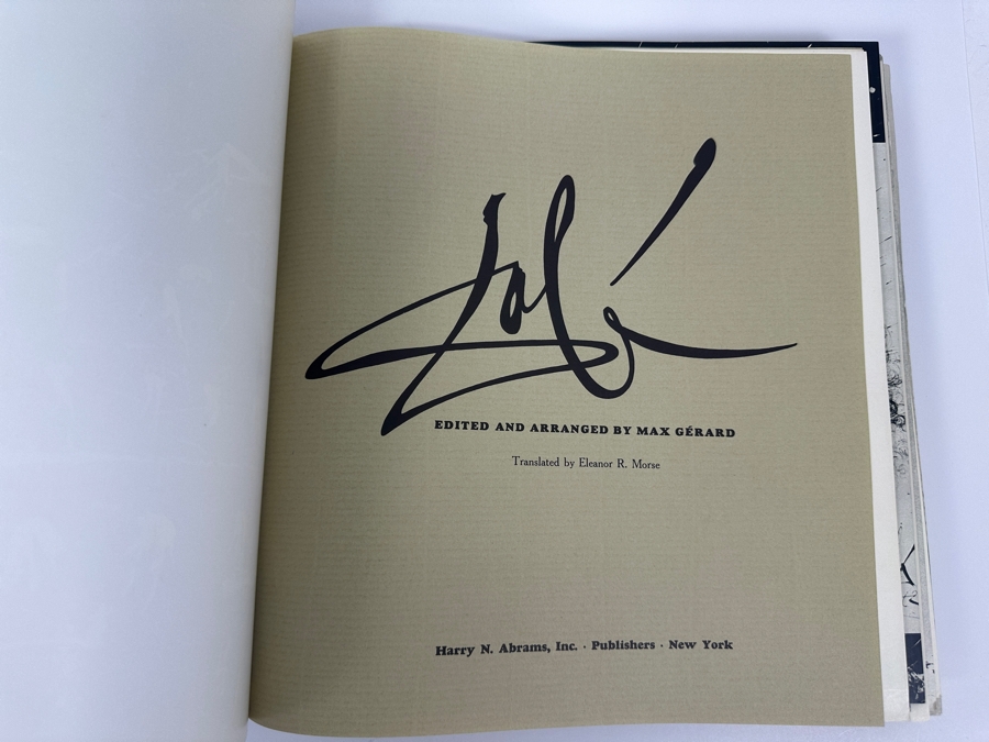 Just Added - Vintage 1968 First Edition Hardcover Book Dali By Salvador Dali Copyright 1968 In France By Draeger, Imprimeurs, Paris Harry N. Abrams - Note That Some Pages Are Loose From The Binding [Photo 4]