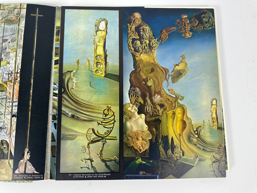 Just Added - Vintage 1968 First Edition Hardcover Book Dali By Salvador Dali Copyright 1968 In France By Draeger, Imprimeurs, Paris Harry N. Abrams - Note That Some Pages Are Loose From The Binding [Photo 7]
