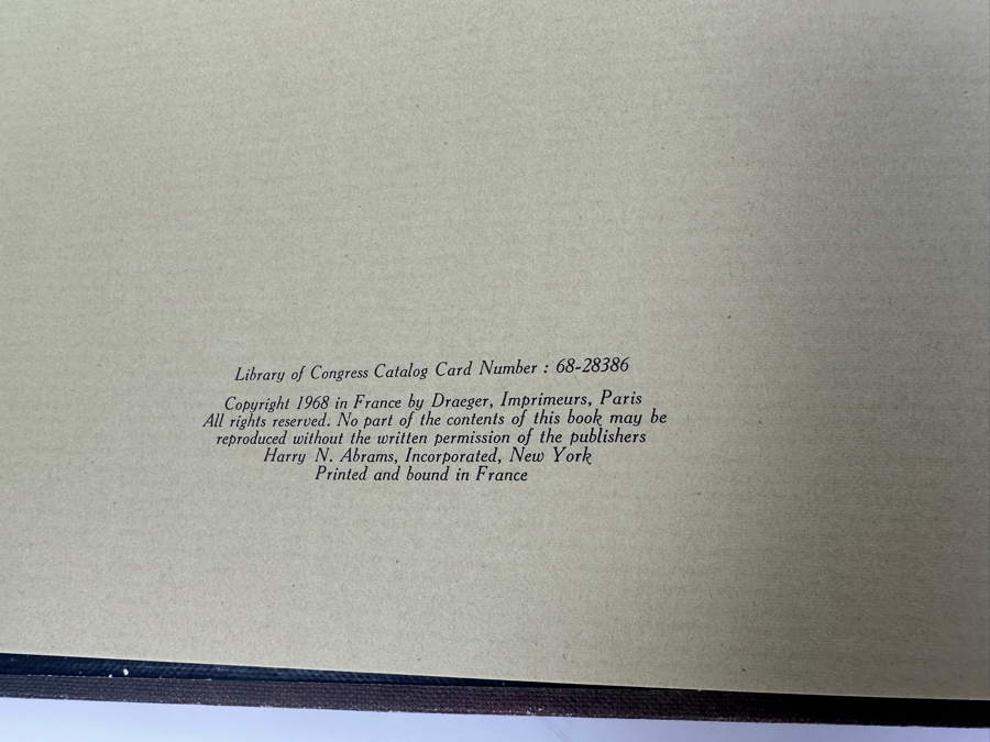 Just Added - Vintage 1968 First Edition Hardcover Book Dali By Salvador Dali Copyright 1968 In France By Draeger, Imprimeurs, Paris Harry N. Abrams - Note That Some Pages Are Loose From The Binding [Photo 5]