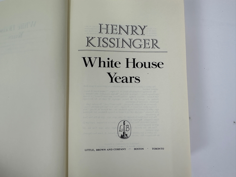 Just Added - Vintage 1979 First Edition Hardcover Book By Henry A. Kissinger The White House Years [Photo 3]