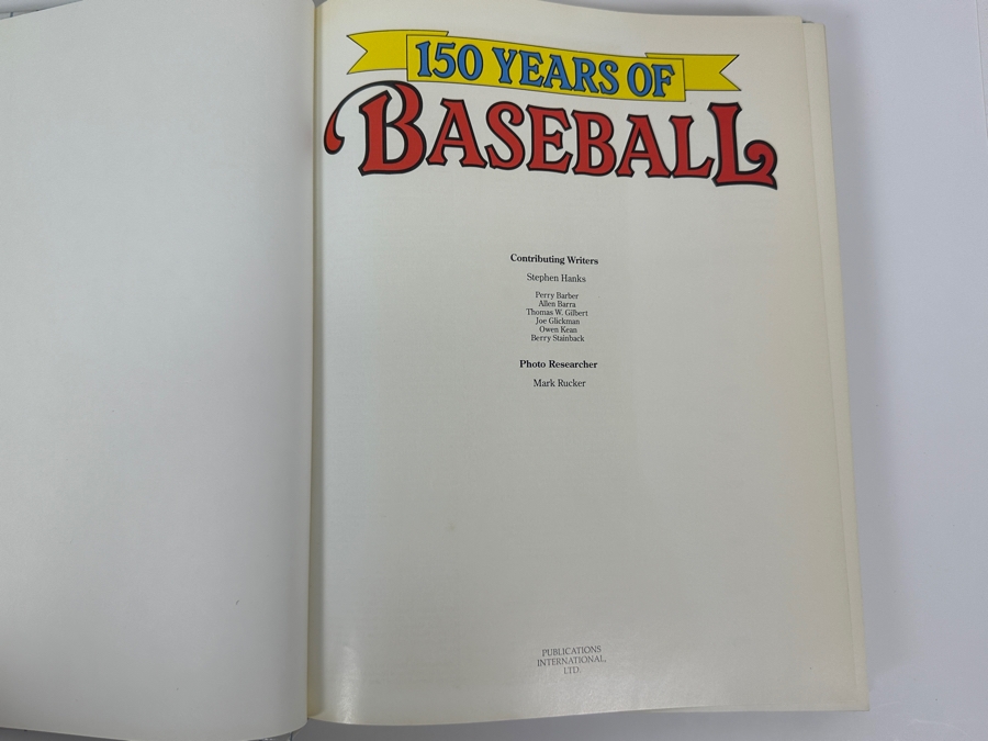 Hardcover Book '150 Years of Baseball' By Stephen Hanks Retails $100 [Photo 4]