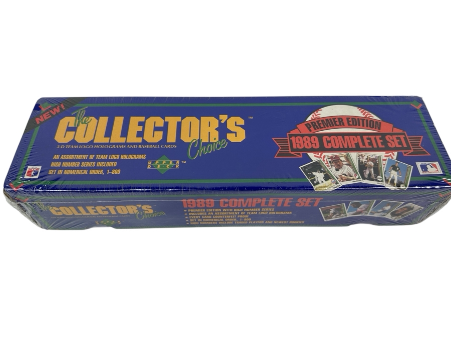 Factory Sealed 1989 Upper Deck MLB Baseball Cards Premier Edition Complete Set Including Rookie Cards From Ken Griffey Jr., Gary Sheffield, John Smoltz, Randy Johnson & More