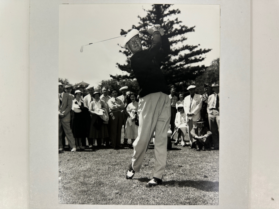 Frank Christian Photograph From The Original Negative Of Byron Nelson At Augusta In 1942 8' X 10' Framed 11.5' X 15' [Photo 2]