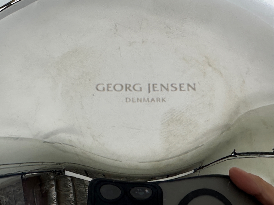 Georg Jensen Denmark Bloom Tray and Bowl 7'W and 6'W [Photo 8]
