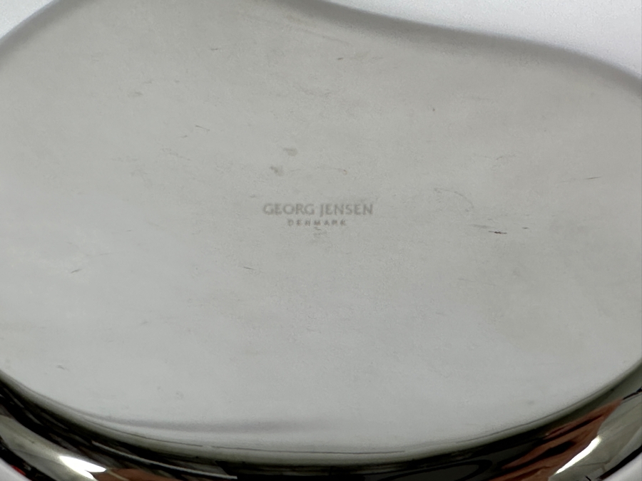 Georg Jensen Denmark Bloom Tray and Bowl 7'W and 6'W [Photo 6]