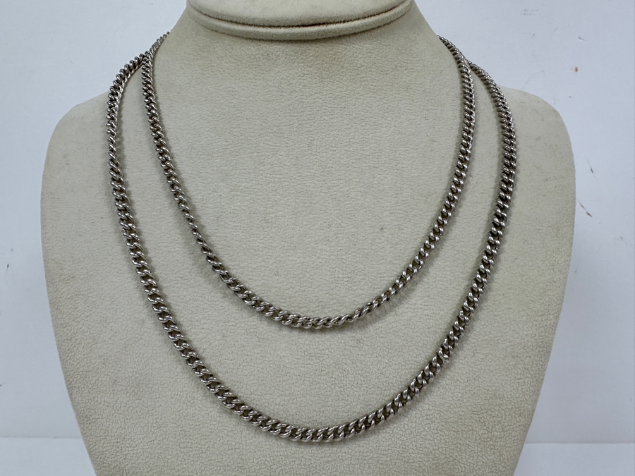 Sterling Silver Rope 38' Chain Necklace 54g [Photo 2]