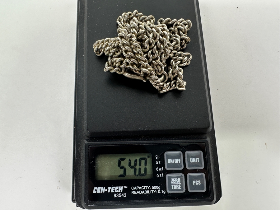 Sterling Silver Rope 38' Chain Necklace 54g [Photo 8]