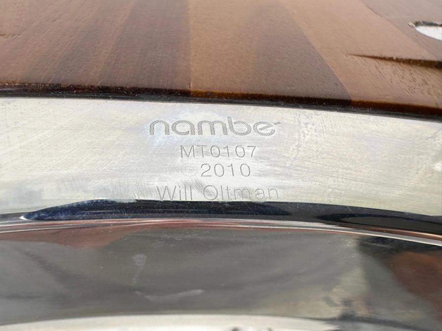 Will Oltman Nambé Wood and Metal Tray/Platter 30'W x 12'D [Photo 8]