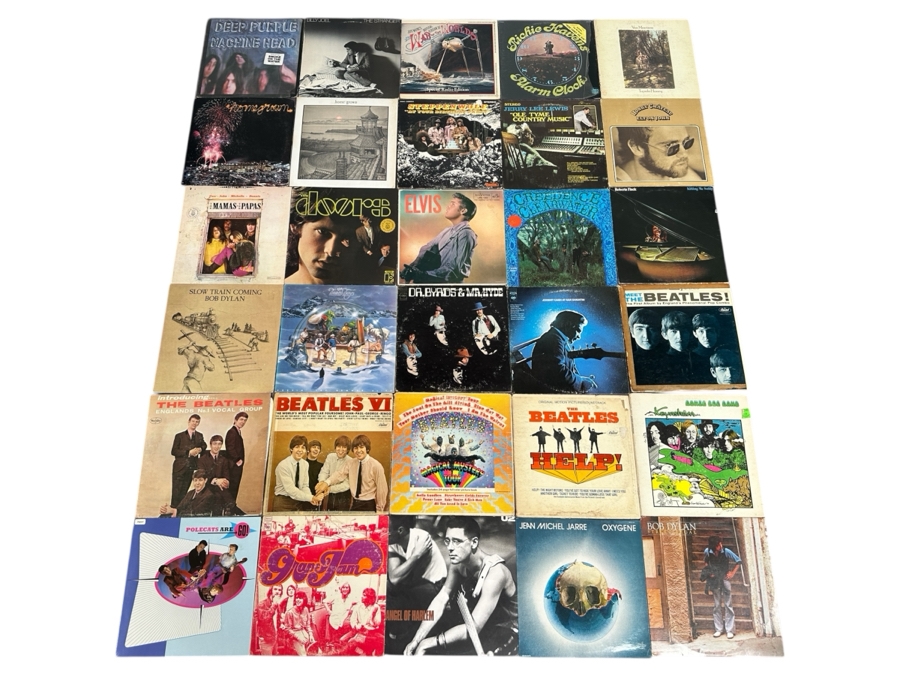 Just Added - 30 Vintage Vinyl Records: The Beatles, The Doors, Johnny Cash & More - See Photos