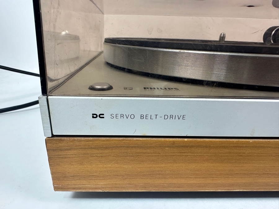 Just Added - Philips DC Servo Belt-Drive Record Player Model Electronic 312 With Audio-Technica Cartridge Needle Made In Holland Tested Working [Photo 13]