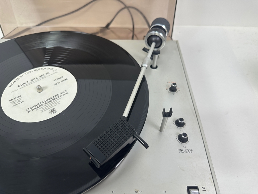 Just Added - Philips DC Servo Belt-Drive Record Player Model Electronic 312 With Audio-Technica Cartridge Needle Made In Holland Tested Working [Photo 6]