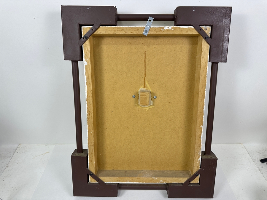 Original Mixed Media Sculptural Artwork with 3D Crescent Moon and Hands  Artist Signed 18.5W X 24H X 6D [Photo 8]