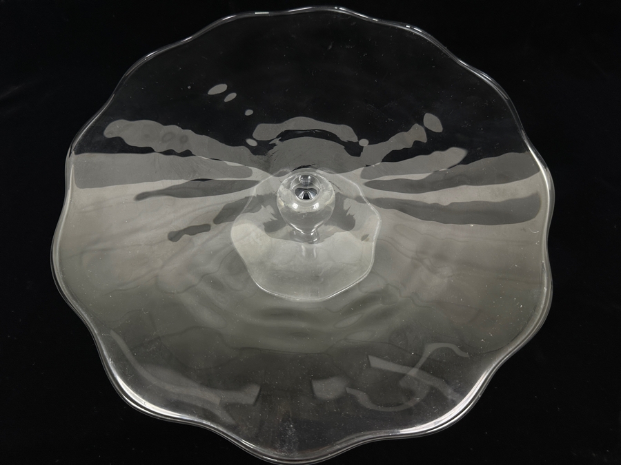 Kosta Boda Pedestal Cake Stand 13.5'W x 3.25H [Photo 2]