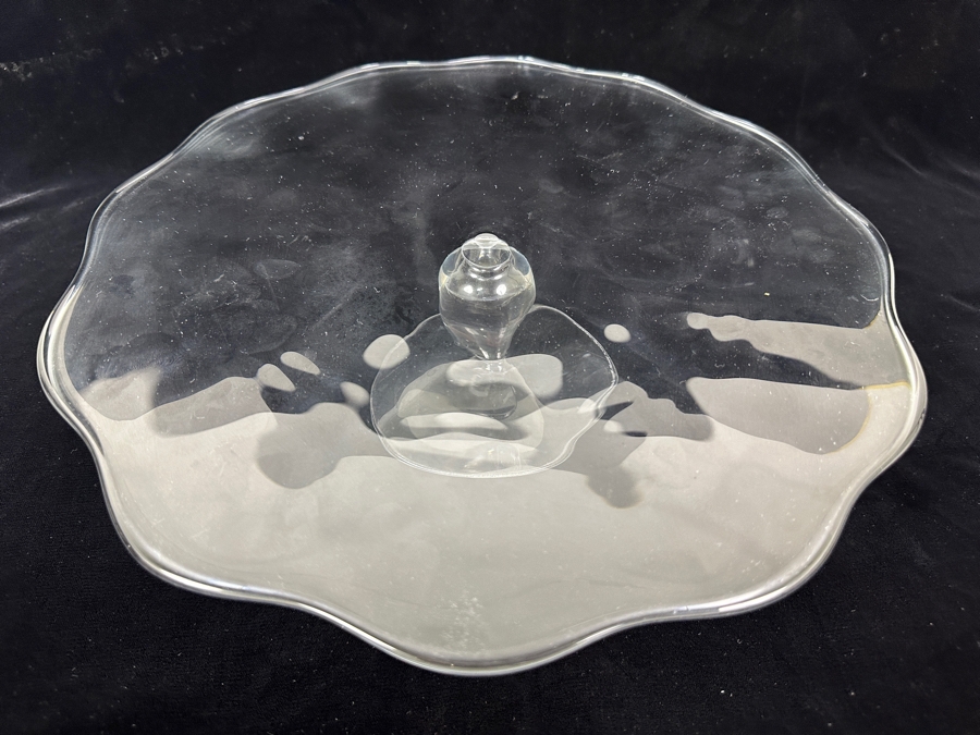 Kosta Boda Pedestal Cake Stand 13.5'W x 3.25H [Photo 3]