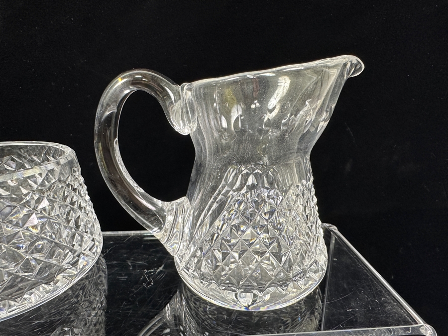 Waterford Crystal Alana Sugar Bowl, Creamer, Comeragh Short Footed Bowl and Araglin Footed Candy Bowl [Photo 7]
