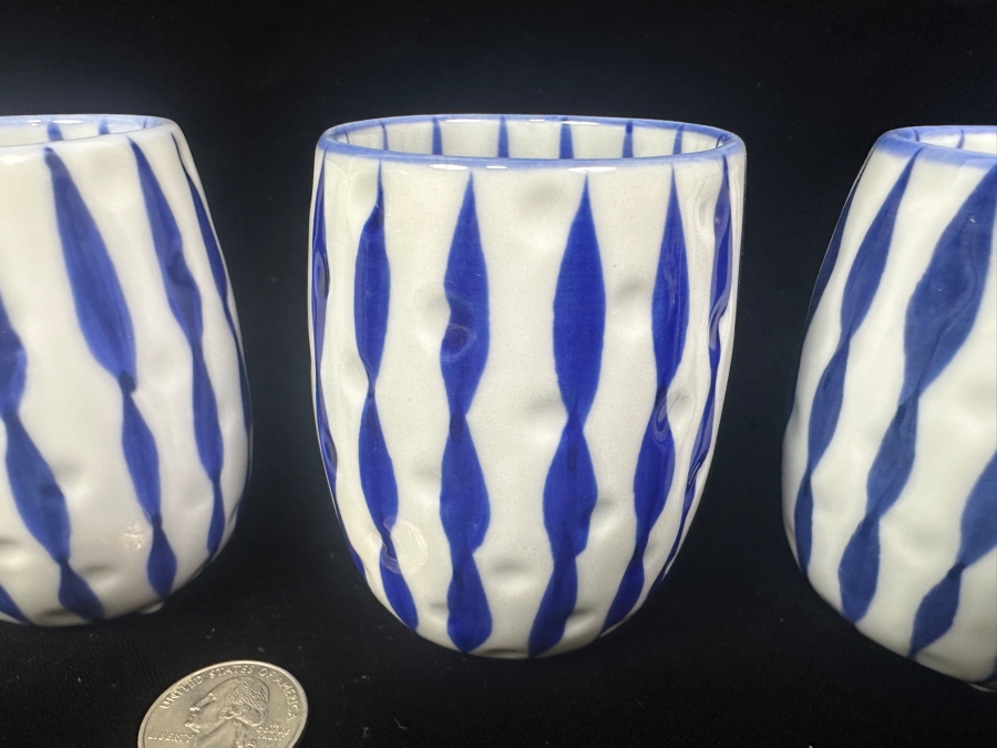 Set of (4) Yunomi Japanese Teacups 3.25'H [Photo 3]