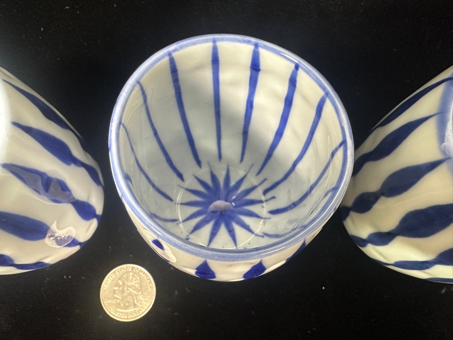 Set of (4) Yunomi Japanese Teacups 3.25'H [Photo 2]
