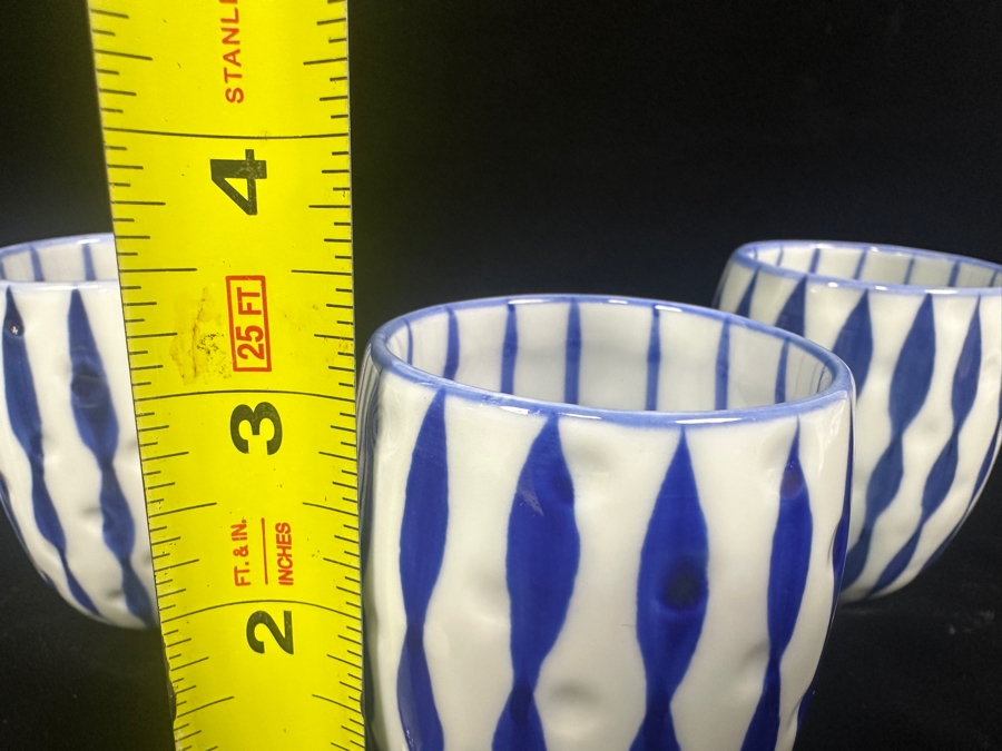 Set of (4) Yunomi Japanese Teacups 3.25'H [Photo 5]