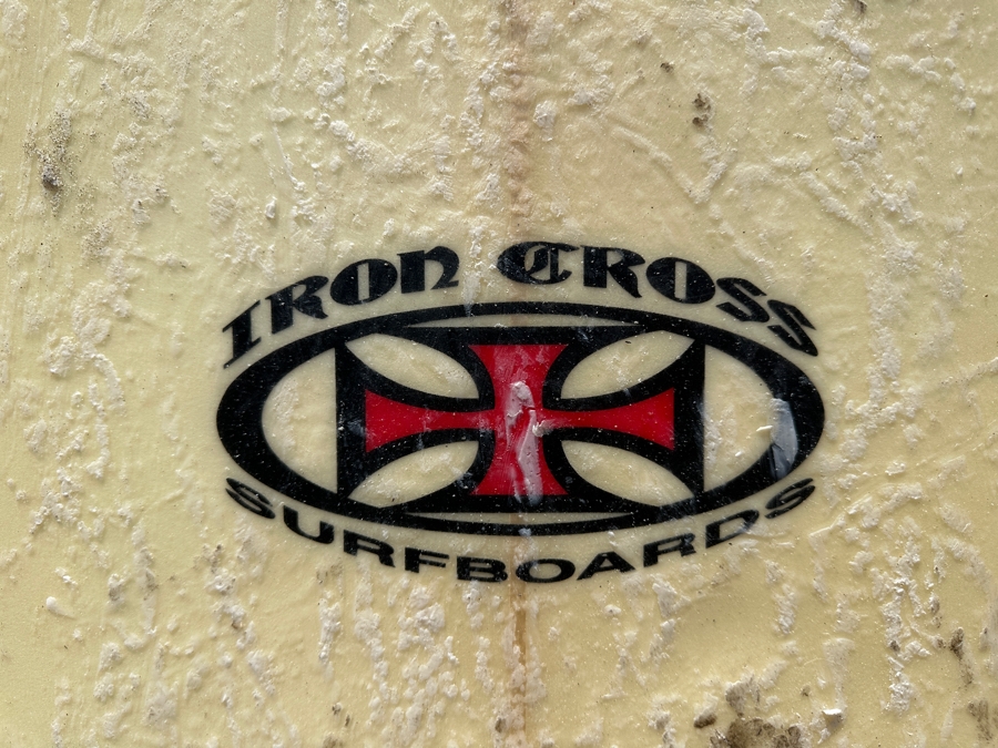 Iron Cross Surfboards Fiberglass Surfboard Shaped By Peter Cross 7'4' X 2 1/2' [Photo 4]