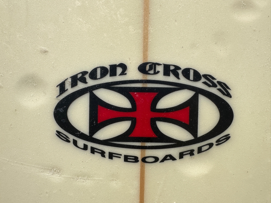 Iron Cross Surfboards Fiberglass Surfboard Shaped By Peter Cross 7'4' X 2 1/2' [Photo 5]