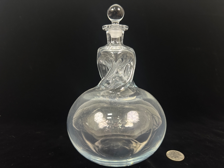 Holmegaard Fanö Twist Glass Carafe Decanter by Michael Bang [Photo 2]