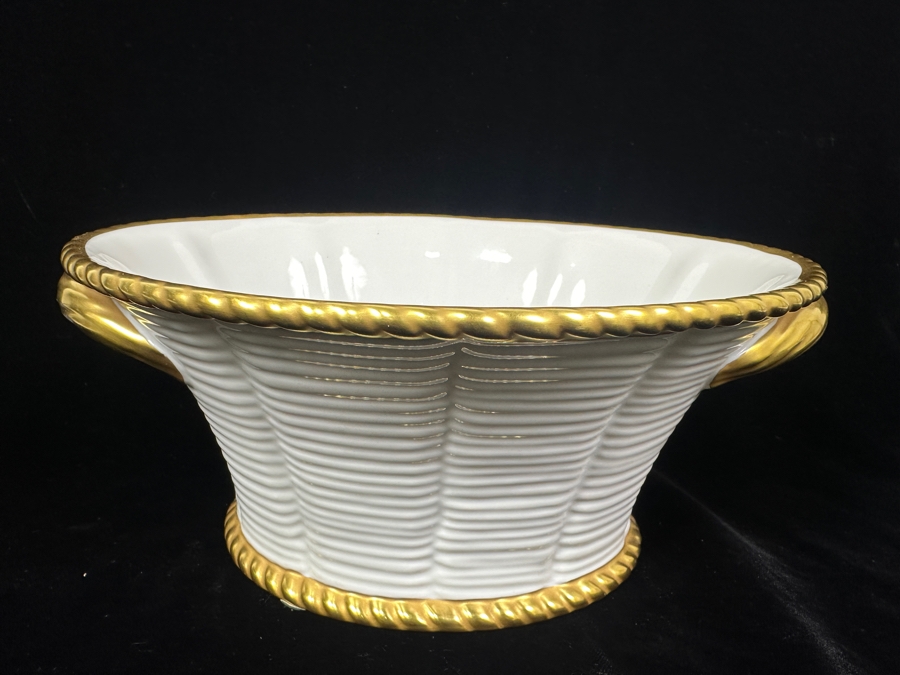 Vista Alegre Portugese Porcelain Bowl 10'w x 7.5'D x 4.25'H [Photo 2]