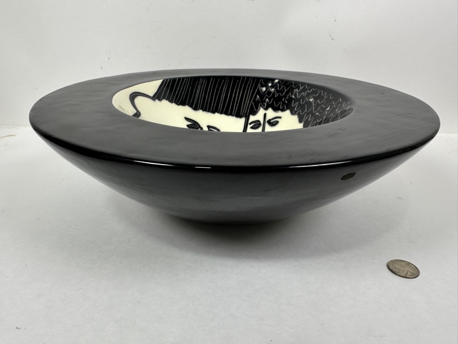 Vintage  Jiri Bures Pop Art Ceramic Bowl 15'W x 4.5'H [Photo 6]