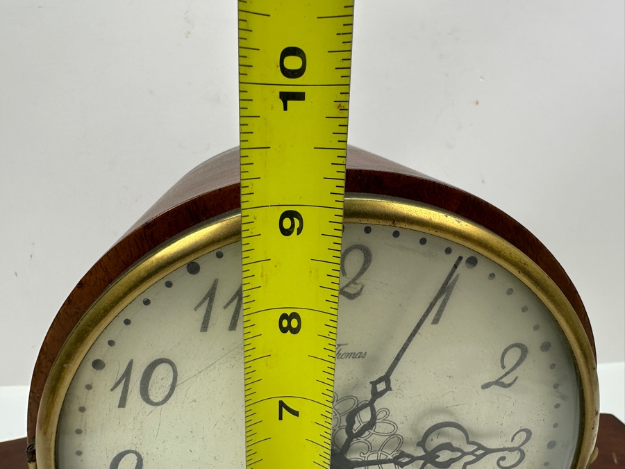 Vintage Seth Thomas Westminister Chime Mantle Clock Working with Key 20'W x 6'D x 9.5'H [Photo 14]