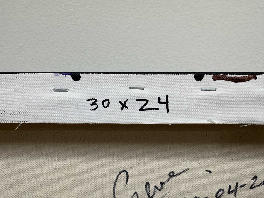 Gerrit Greve (1948-2024, Cardiff by the Sea, CA) Original Acrylic Painting On Canvas 2020 Signed Verso 30' X 24' Estimate $720 - $900 [Photo 7]