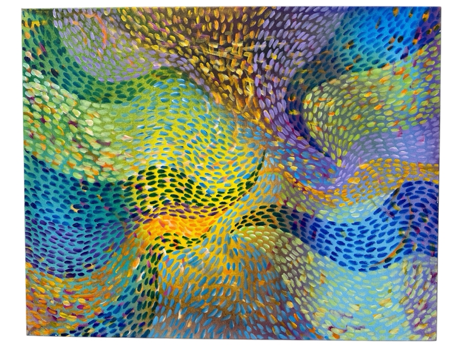 Gerrit Greve (1948-2024, Cardiff by the Sea, CA) Original Acrylic Painting On Canvas 2020 Signed Verso 30' X 24' Estimate $720 - $900